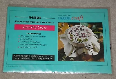 Jam Pot Cover Cross Stitch Kit Magazine Free Cover Gift Blackberry Design • £1