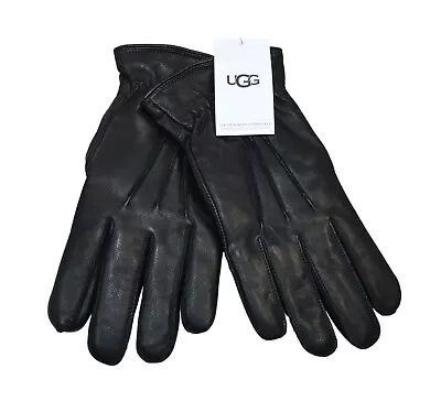 UGG Australia Leather Touch Screen Compatible Men's Gloves XL NWT Black • $62.95