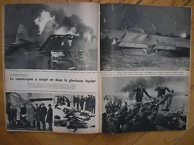  1958 Manchester United Munich Disaster Air Crash French Magazine • £20.55