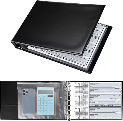 7 Ring Business Check Book Binder 600 Checks Capacity For 9  X 13  Sheets PU L • $19.75