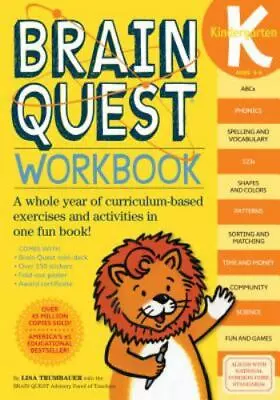 Brain Quest Workbook: Kindergarten - Paperback 0761149120 Lisa Trumbauer • $3.97