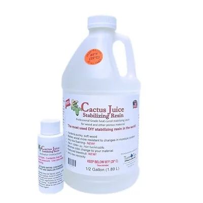 Cactus Juice Stabilizing Resinby TurnTex -1/2 Gallon FREE SHIPPING In USA • $76