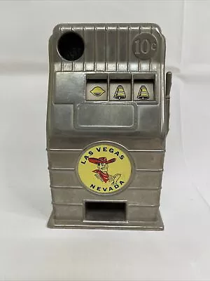 $37.43 • Buy Vintage Toy Slot MachinesMetal   Las Vegas 10 Cent One Arm Bandit
