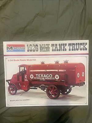 Monogram 1926 Texaco Mack Bulldog Tank Truck 1/24 Scale 1974 Model Kit #7539. • $37