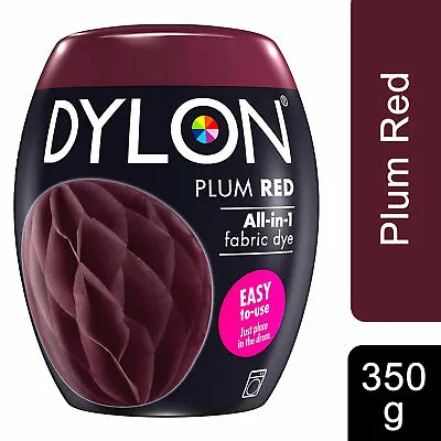 Dylon Fabric & Clothes Dye Dylon Machine Dye Colour Plum Red 51 • £8.65