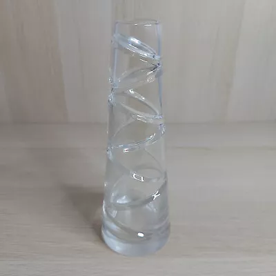 Jasper Conran Stuart Crystal Aura Pattern 21cm Tapered Vase Contemporary Crystal • £50