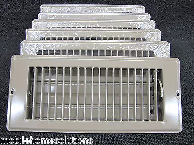 Mobile Home RV Parts. Floor Register 4  X 10 . Brown Metal Floor Vent.  Lot Of 6 • $52.88