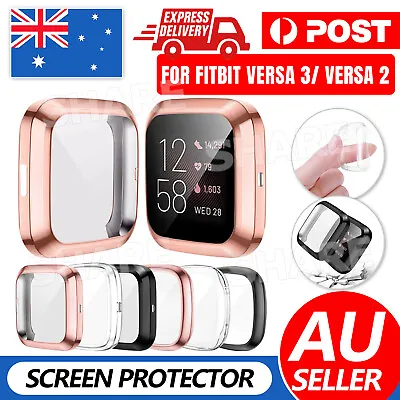 For Fitbit Versa 3 2 Sense Screen Protector Cover TPU Case Full Coverage Soft • $3.85