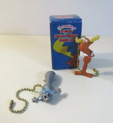 Rocky And Bullwinkle Ceiling Fan Light Pull Chain Set New Vintage Old Stock!! • $9.99
