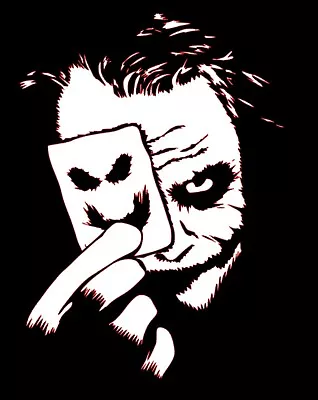 JOKER FACE STICKERS DECALS Helmet Motorbike Bumper Car Glass Window Truck • £3.50
