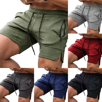 Men's Sports Training Running Bodybuilding Workout Fitness Shorts Gym Pants Work • $13.25