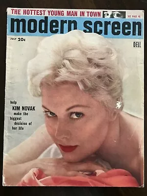 MODERN SCREEN July 1956 Kim Novak Cover Marilyn Monroe  I'll Never Be The Same  • $9.99