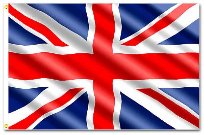 £4.25 • Buy 5 X 3 Union Jack Flag Great Britain Fabric Polyester British GB Sport 2 Eyelets