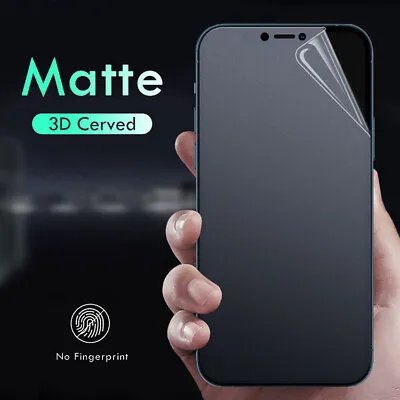 $6.59 • Buy 3Pcs Matte Hydrogel Film For IPhone 15 14 13 12 Pro Max XR XS Screen Protector