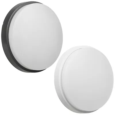 £12.48 • Buy LED Wall Ceiling Lamp Indoor Outdoor Round IP54 1100lm Natural White Grey White 