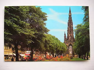 Edinburgh Postcard - Princes Street And Walter Scott Monument. • £2.79