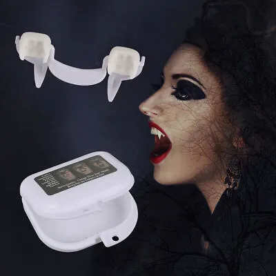 Retractable Halloween Cosplay Dentures Vampire Teeth Fangs Costume Party Props • £3.06