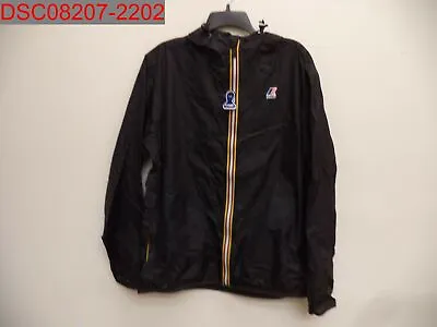 NWOT - K-WAY Men's Black Full Zip Claude 3.0 Rain Proof Package Jacket Size XL • $88.20