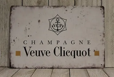 Veuve Clicquot Champagne Tin Sign Metal Poster Wine Bar Pub Liquor Store XZ • $10.97