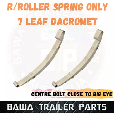 2 X 7 Leaf Rocker Springs 60mm Wide Trailer Suspension Center Bolt Close Big Eye • $210