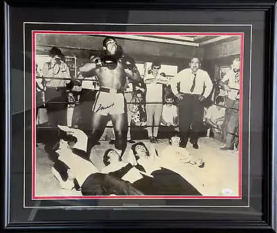 Muhammad Ali Autographed Framed Over The Beatles 16x20 Photo (JSA) • $1320