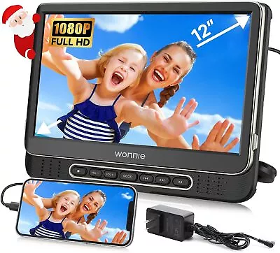 12  Headrest DVD Player Portable Support 1080P/MP4 Video With HDMI Input/Output • $149.49