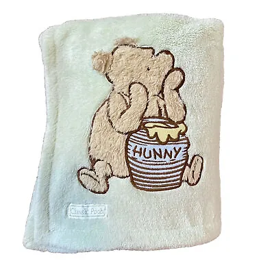 Classic Pooh Plush Baby Blanket Pastel Green Soft Lovey Disney Winnie The Pooh • $37.95