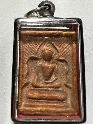 Phra Somdej Wakeman Lp Kuay Rare Old Thai Buddha Amulet Pendant Magic Ancient#43 • $8.80