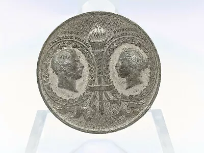 1858 Marriage Of Victoria And Frederick Commemorative Medallion -- 42mm • $29.95