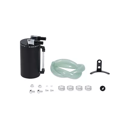 Mishimoto MMOCC-LAWBK Aluminum Oil Catch Can - Large Wrinkle Black • $110.95