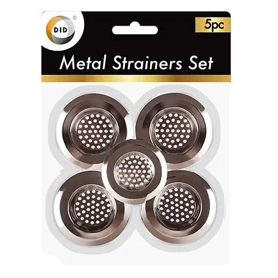 £2.80 • Buy 5 PACK Stainless Steel Kitchen Sink Hole Strainer Basin Filter Drainer Cover 
