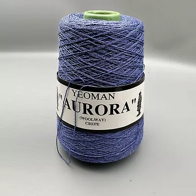 Yeoman Aurora 400g Woolway Crepe Acrylic 4 Ply Yarn In Attractive Purple Shade • £15