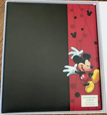 Mickey Mouse HALLMARK Disney Black Red Photo Album 12'  NEW • $34.95