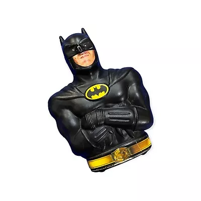 Vintage 1989 Batman Movie 7  Plastic Coin Bank DC Comics Michael Keaton Cereal • $9.50