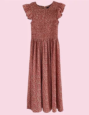 MVN Floral Shirred Maxi Dress; Size 8 • $30