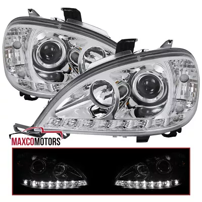 Projector Headlights Fits 1998-2001 Mercedes W163 ML ML320 ML430 ML55 LED Strip • $192.49