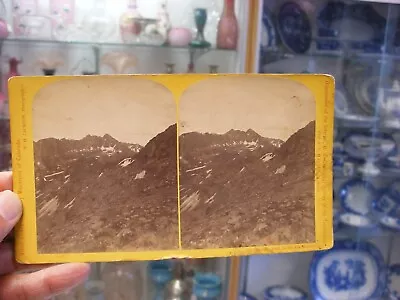 Stereoview Card Rocky Mountains CO W. H. Jackson #187 Maroon Peak Elk Mt 7  X 4  • $19.99