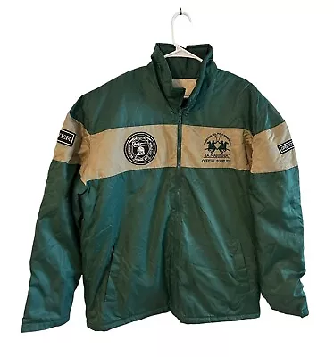 La Martina Saddlery Tradition Del Polo Argentino Jacket Men Green Logo Sz XL • $67