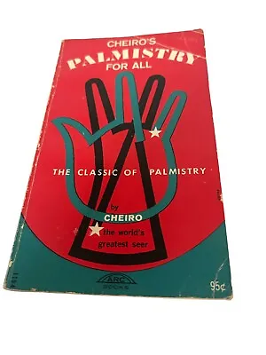 Vintage Cheiros Palmistry For All Classic Palm Reading Handbook 1968 Paperback • $9.99