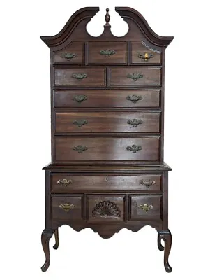 Lovely American Drew Queen Anne Style Highboy Mahogany 76.5″H PA6368TL • $695