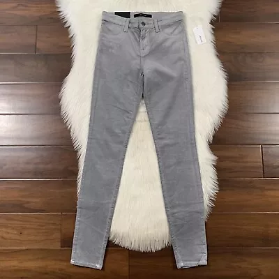 J Brand Women's Size 25 Coated Gray Silverspoon Mid Rise Super Skinny Jeans Pant • $16.95