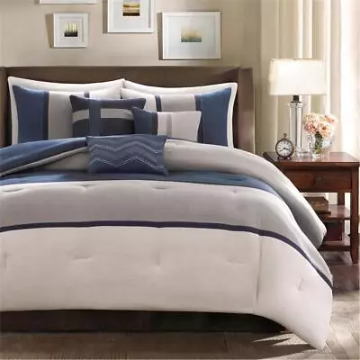 100% Polyester Microsuede Solid Pieced 7pcs Comforter SetMP10-1317 • $176.84