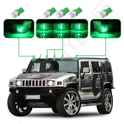 For 03-09 Hummer H2 5x Smoke Green 12V LED Bulb Roof Cab Marker Running Lights • $22.17