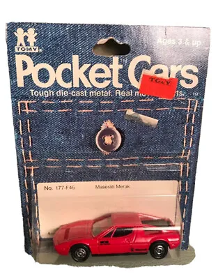 Tomy Pocket Cars Maserati Merak New Old Stock New In Package 1978 • $65.17