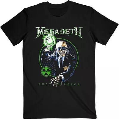 Megadeth Vic Target Rust In Peace Anniversary Black T-Shirt NEW OFFICIAL • £16.39