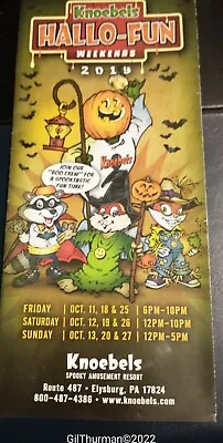 KNOEBELS HALLO-FUN 2019 Amusement Park Brochure • $6