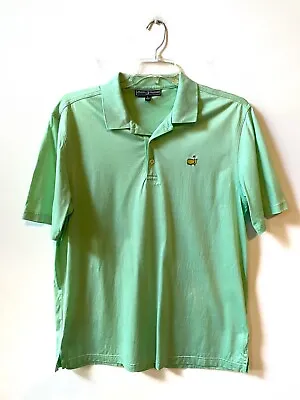 Masters Collection Shirt Men's Short Sleeve Golf Polo Mint Pima Cotton Large L • $19.99