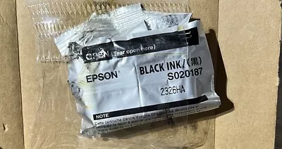 Original Epson Ink Cartridge S020187 Black For Stylus Color Photo 400 500 600 • $7.96