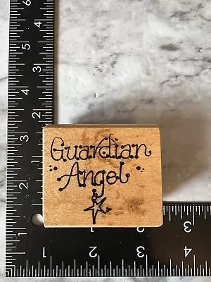 Raindrops On Roses Rubber Stamp Guardian Angel Star • $5