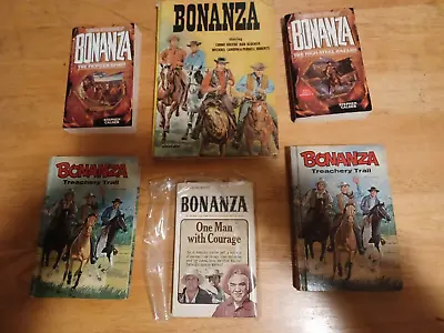 Vintage Bonanza TV Show Themed Books Lot Of 6 • $55